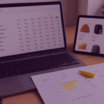 Amazon Ads ASIN Optimisation – Venture Forge - Venture Forge Laptop showing Amazon product performance data and highlighted ASINs representing ad optimisation through better product selection.